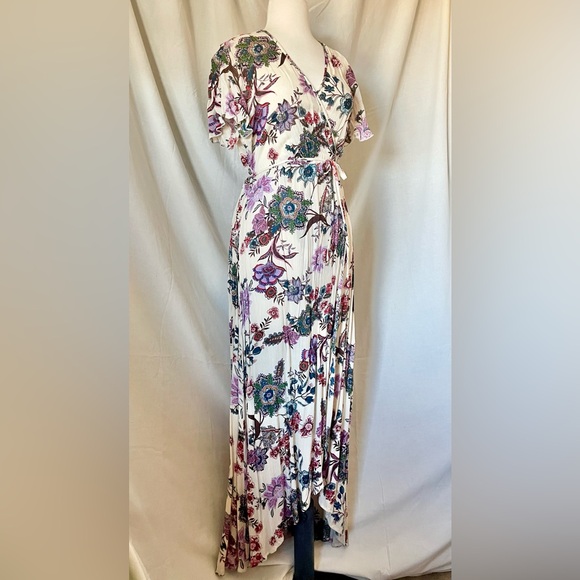 Patrons of Peace Bohemian Maxi Dress sz L - Picture 2 of 12